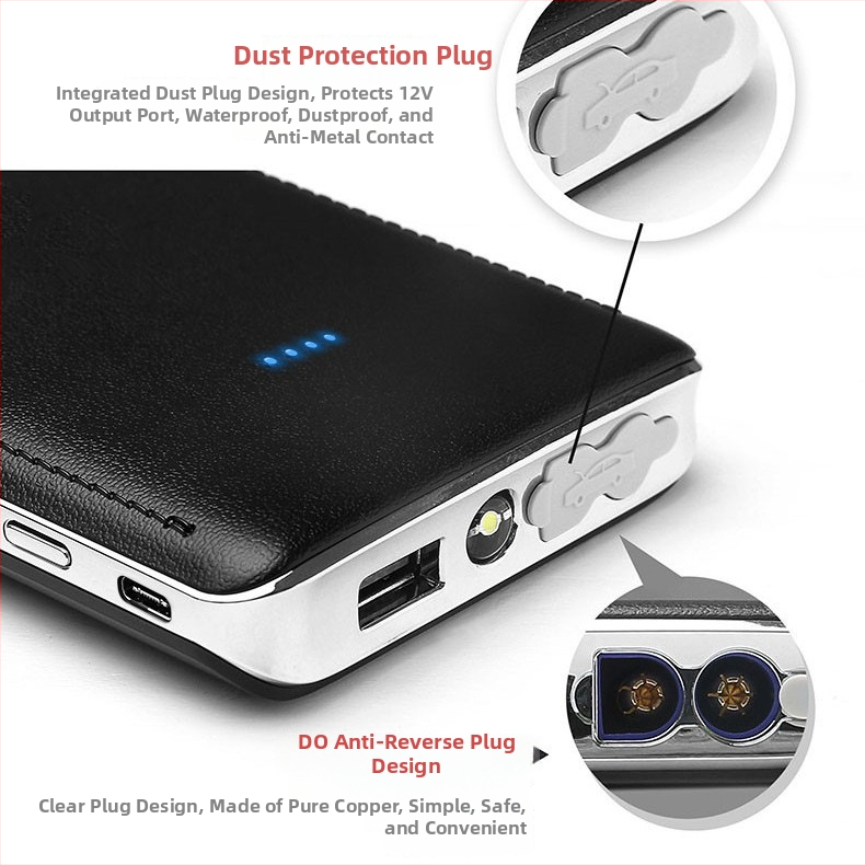 Xin lijie Автомобилен стартов пакет 12V — преносим заряден блок, вход 5V, изход 12V, CE/FCC/RoHS/MSDS/UN38.3 сертифициран, 3C № 2024010915624741