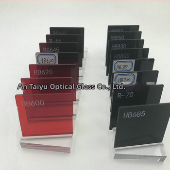 Taiyu Infračervený rezový filter, Priehľadné optické sklo, Modely HB600, HB630, HB650, HB685, Pre fotografické a optické prístroje