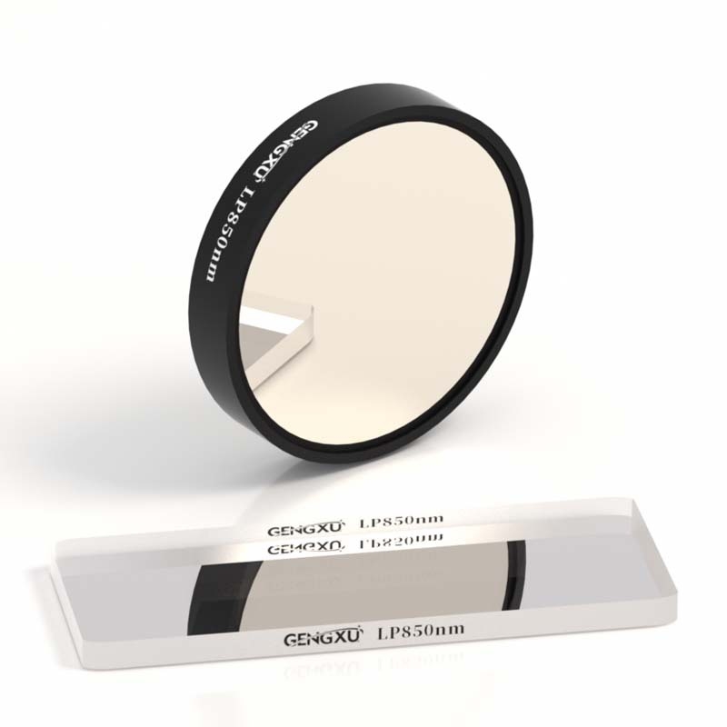 850 nm дълговълнов пропускащ дихроичен инфрачервен филтър, оптично стъкло, персонализиран формат за инфрачервени сензорни модули и охранителни камери