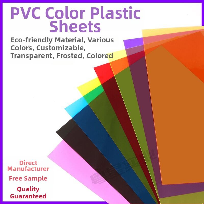 PVC list s priehľadným a matným povrchom; nehorľavý; hrúbka 0,3 mm (priehľadný) alebo 0,5 mm (matný); materiál PVC/PP; vhodný na tlač, lamináciu a gravírovanie