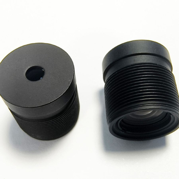 Фиксиран обектив за индустриално изображение, 10,5 мм f/4, 29,5° широк ъгъл, филтър Ø12, монтаж M12×P0.5, конструкция 6G+IR