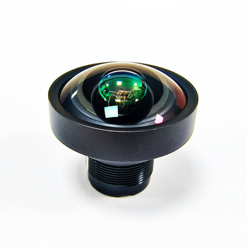 Фиксиран фокус обектив, ултраширок ъгъл 145°, фокусно разстояние 1.1 мм, максимална бленда f/2.6, диаметър филтъра φ22