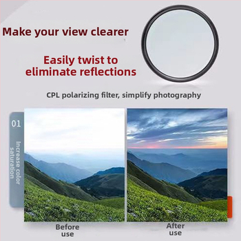 CPL polarizator za DSLR s okvirom, visoka propusnost, anti-refleksijsko, višeslojni filter