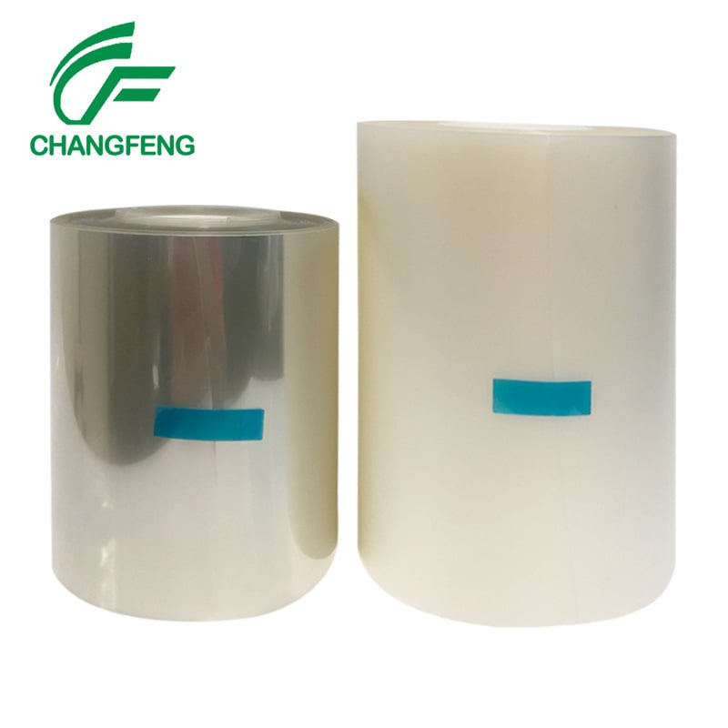 UV филм за защита при рязане на вафли, серия UV cutting film, дебелина 0.07–0.203 мм, ширина 230/300/980/1070 мм, дължина 100 м, материал PO/PET, UV лепило, основа PET