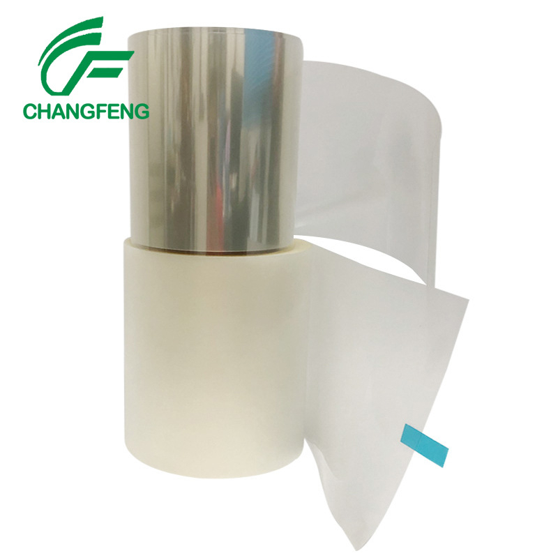 UV филм за защита при рязане на вафли, серия UV cutting film, дебелина 0.07–0.203 мм, ширина 230/300/980/1070 мм, дължина 100 м, материал PO/PET, UV лепило, основа PET