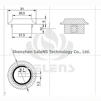 Salens 8120-2 Fresnelova šošovka pre infračervený senzor ľudského tela