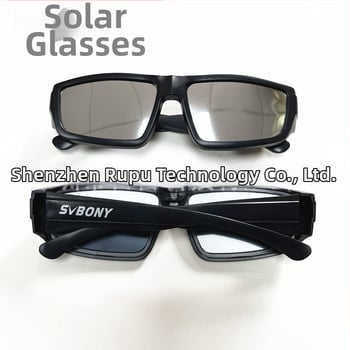 Okuliare na slnečné zatmenie ISO certifikované na pozorovanie Slnka