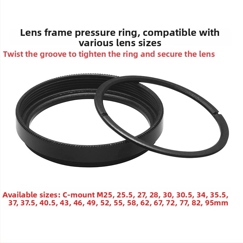 Индустриална филтърна рамка за обектив, M30.5 резба, C-порт, съвместима с множество стандартни рамки за филтри