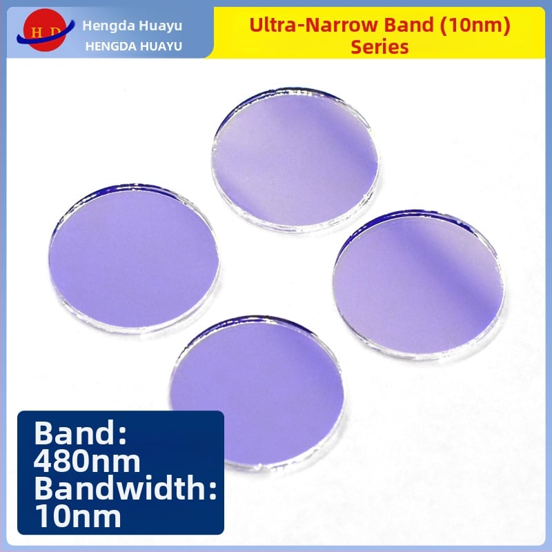 BP480-10nm filtr, 97% prijenos, ultraniski band-pass širine 10 nm, premazani filtr