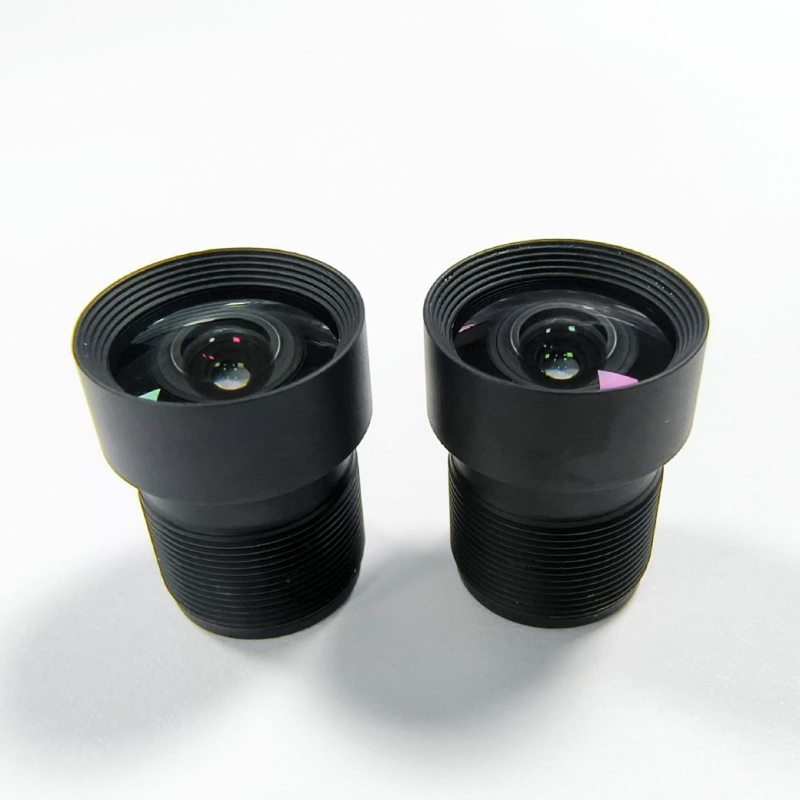 Обектив с фиксирана фокусировка за автомобилни камери и дронове — 3.2 мм фокусно разстояние, 119° широк ъгъл, M12 монтаж, Ø14 филтър, f/2.0