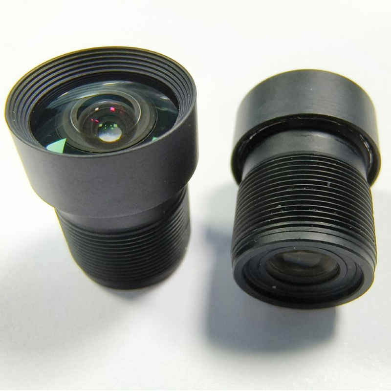 Обектив с фиксирана фокусировка за автомобилни камери и дронове — 3.2 мм фокусно разстояние, 119° широк ъгъл, M12 монтаж, Ø14 филтър, f/2.0