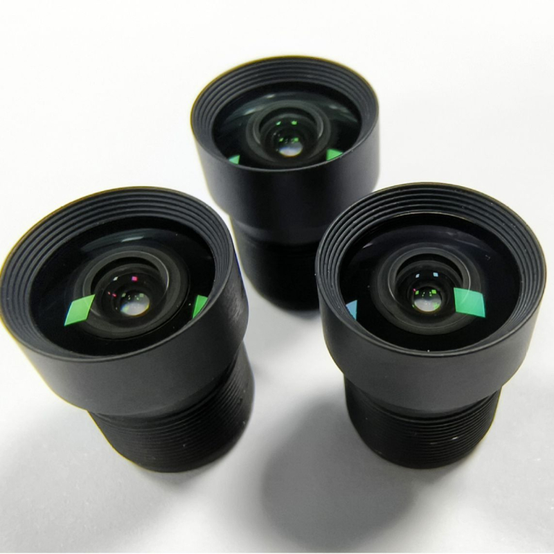 Обектив с фиксирана фокусировка за автомобилни камери и дронове — 3.2 мм фокусно разстояние, 119° широк ъгъл, M12 монтаж, Ø14 филтър, f/2.0