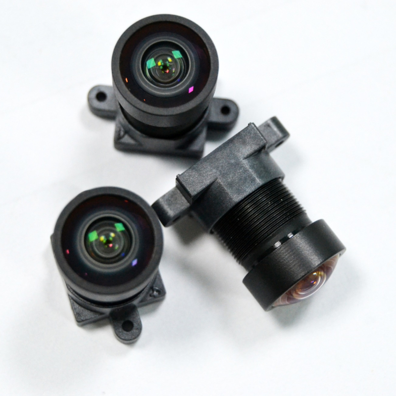 Обектив с фиксиран фокус за видеоконференции, 120° широк ъгъл, фокусно разстояние 2.4, диафрагма 2.6, монтаж M12×P0.5