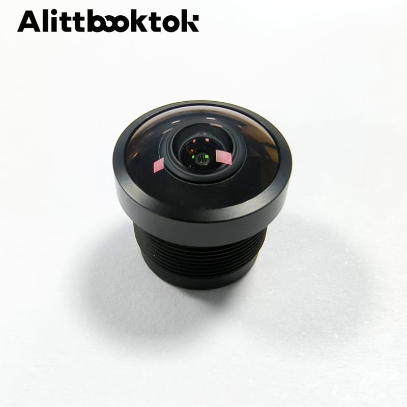 Обектив рибешко око за автомобилна камера, фиксиран фокус, 200° широк ъгъл, 1.83 мм фокусно разстояние, максимална бленда f/2.8, филтър Ø14, конектор M12×P0.5, структура 6G+IR