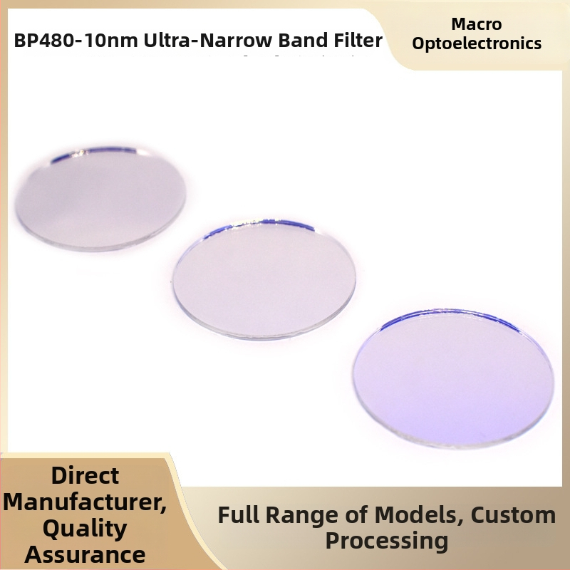 BP480-10nm Bandpass filter za uređaj za uklanjanje dlaka, premazan, 97% propusnost, ultraniska širina pojasa 10 nm