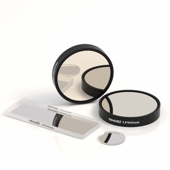 Dihroični filter 800 nm za optičku komunikaciju i LIDAR, Gongxu D.m, optičko staklo, debljina 0,5–5 mm