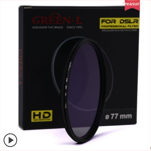 Polarizačný filter Slim HD MRC CPL, 16-vrstvový HD ultra tenký povlak, vodeodolný, pre objektívy fotoaparátov