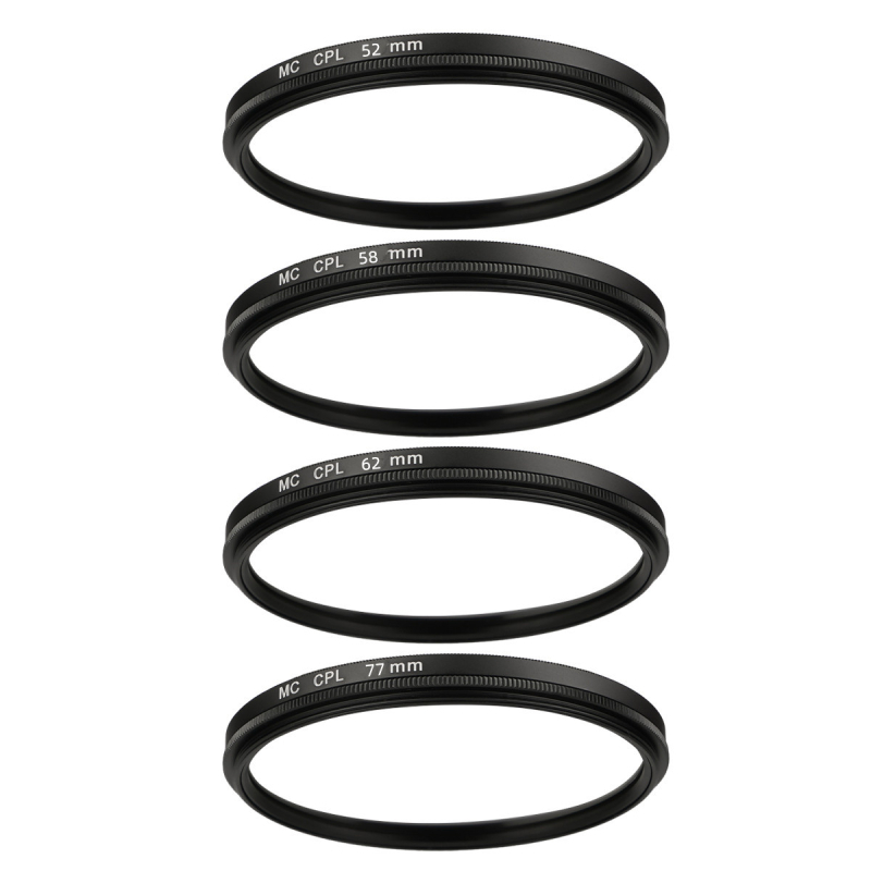 Filtru CPL pentru obiectiv DSLR cu strat MRC multi-strat dublu, impermeabil, anti-murdărie, acoperire AR