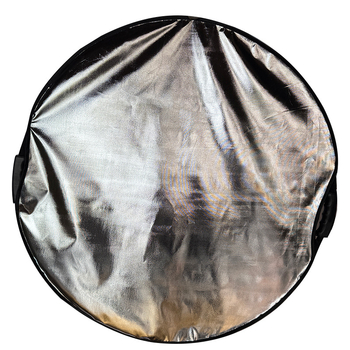 Fotografijski reflektor – okrugli, prijenosni, sklopivi; RETENG, model Reflector/five-in-one, tip proizvoda: reflektivna oprema, za osvjetljenje fotografiranja, materijal: termo tiskanina, srebrna tkanina