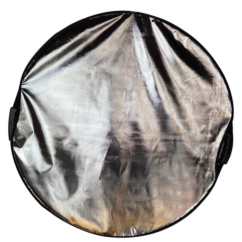 Fotografijski reflektor – okrugli, prijenosni, sklopivi; RETENG, model Reflector/five-in-one, tip proizvoda: reflektivna oprema, za osvjetljenje fotografiranja, materijal: termo tiskanina, srebrna tkanina