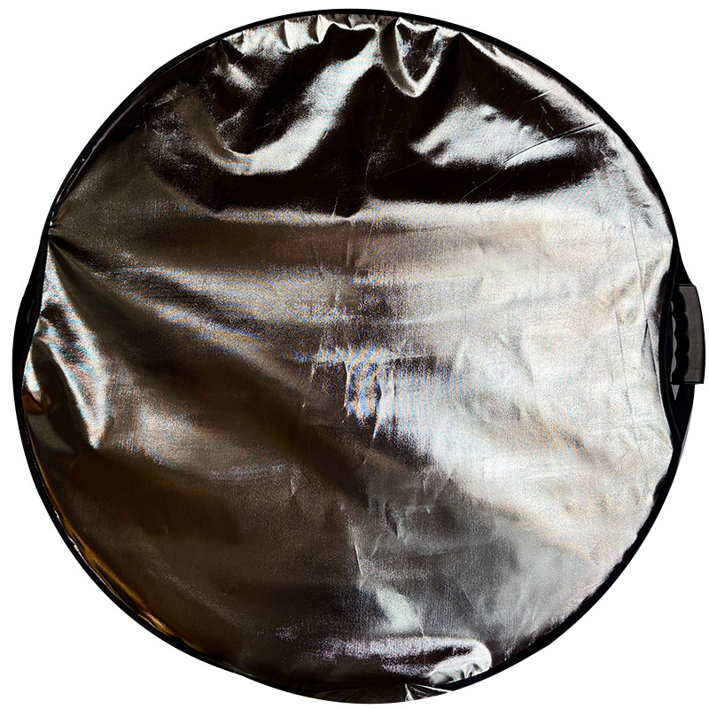 Fotografijski reflektor – okrugli, prijenosni, sklopivi; RETENG, model Reflector/five-in-one, tip proizvoda: reflektivna oprema, za osvjetljenje fotografiranja, materijal: termo tiskanina, srebrna tkanina