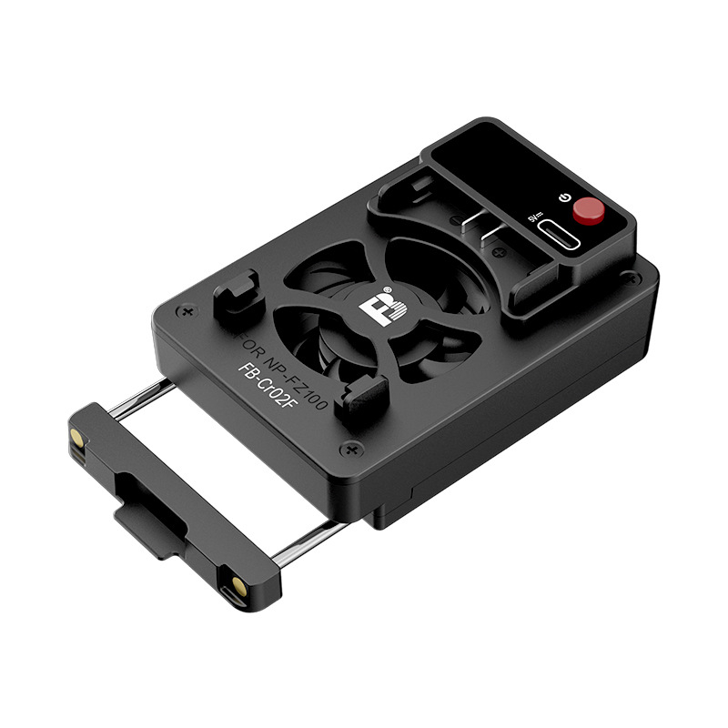 FB-Cr02F Σύστημα ψύξης για κάμερα για A7M4, A7C, ZV-E10, FX30, R5 — ABS σώμα, διαστάσεις 97x52x29 mm, βάρος 52 g