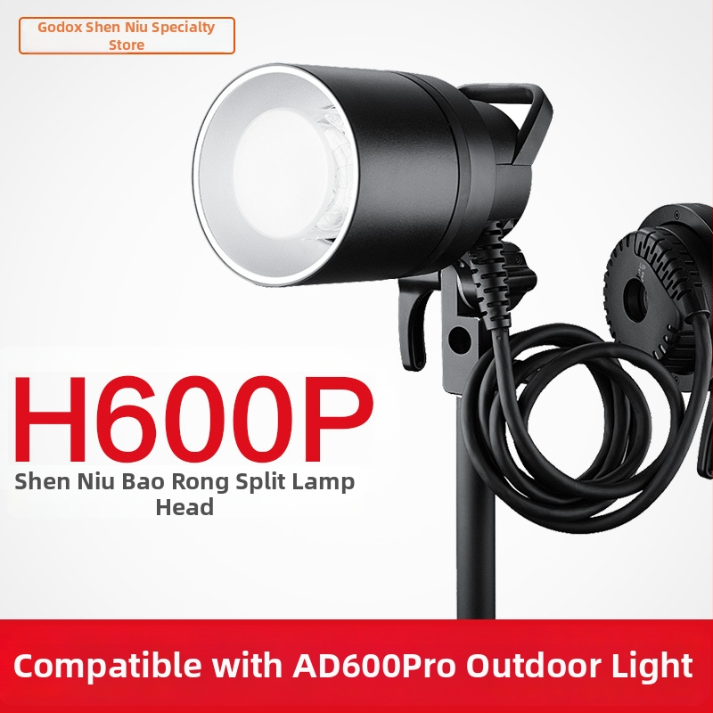 Príslušenstvo k lampe — Shenniu H600p, delený prenosný držiak na lampu z hliníkovej zliatiny, kompatibilný s AD600PRO