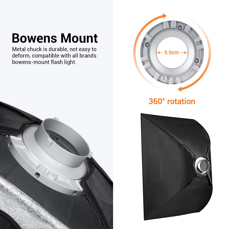 MR6090 Mäkké svetlo zariadenie pre Baorong lampy, blesky a konštantné svetlá; Oxford tkanina s reflexnými čiastočkami; maximálna záťaž 2–5 kg