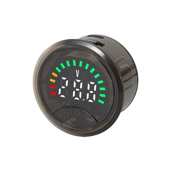 TEKIVI Цифров DC волтметър 7–100 V за електрически превозни средства и батерии (литиеви и оловно-киселинни), работи от -10°C до 65°C