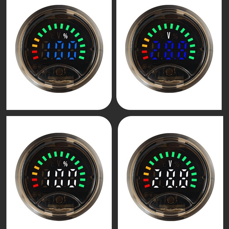TEKIVI Цифров DC волтметър 7–100 V за електрически превозни средства и батерии (литиеви и оловно-киселинни), работи от -10°C до 65°C