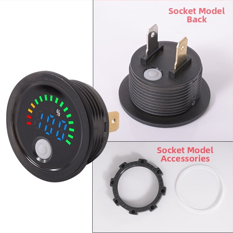 TEKIVI Цифров DC волтметър 7–100 V за електрически превозни средства и батерии (литиеви и оловно-киселинни), работи от -10°C до 65°C