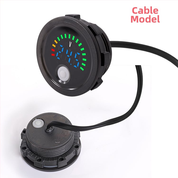 TEKIVI Цифров DC волтметър 7–100 V за електрически превозни средства и батерии (литиеви и оловно-киселинни), работи от -10°C до 65°C