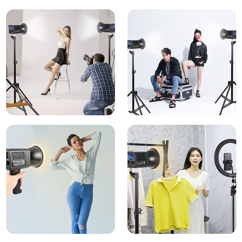 Puluz PU4119 Lumină de studio - construcție din plastic, 1 kg, compatibil universal, iluminare COB pentru fotografie