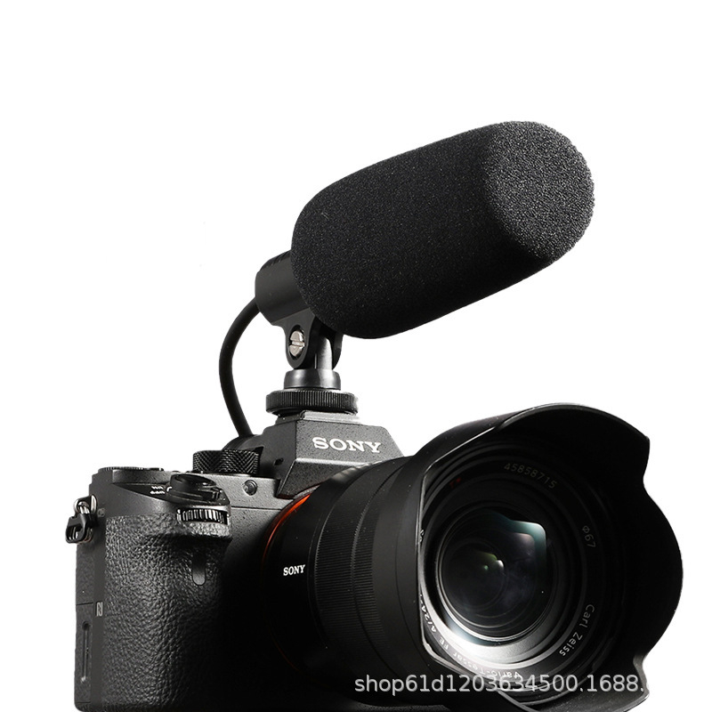 CFM160 microfon condensator pentru DSLR – înregistrări externe de interviu, aliaj de aluminiu