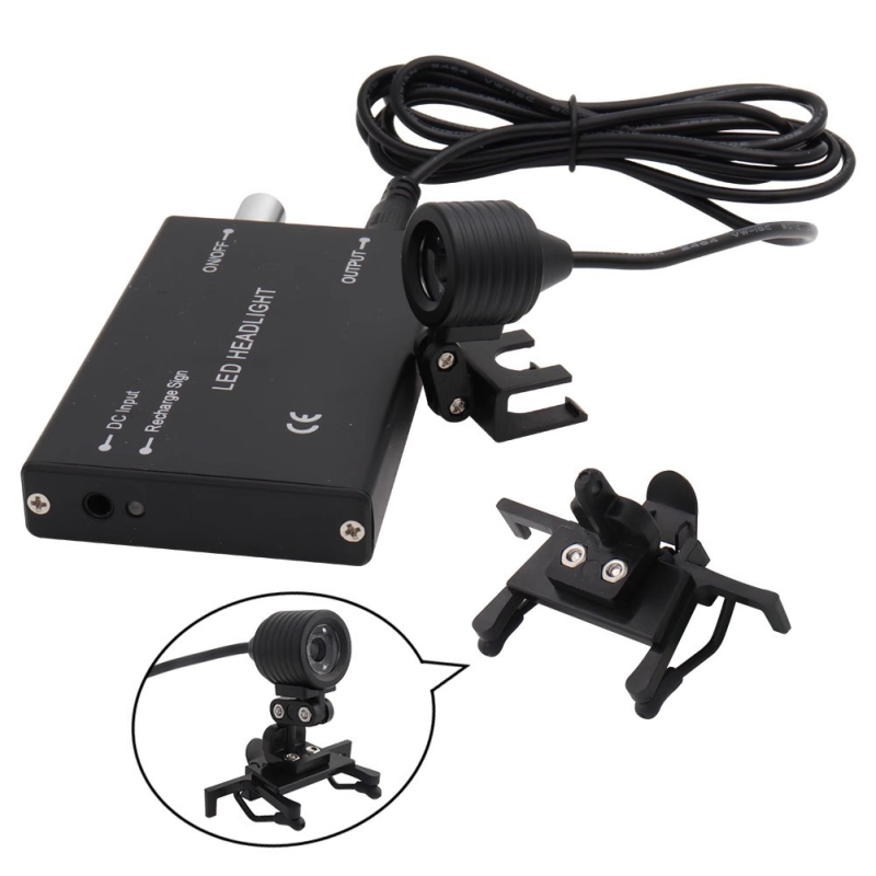 Dantų operacijų galvos žibintas su didinimu, laidinis LED, 3W/5W pasirinkimai