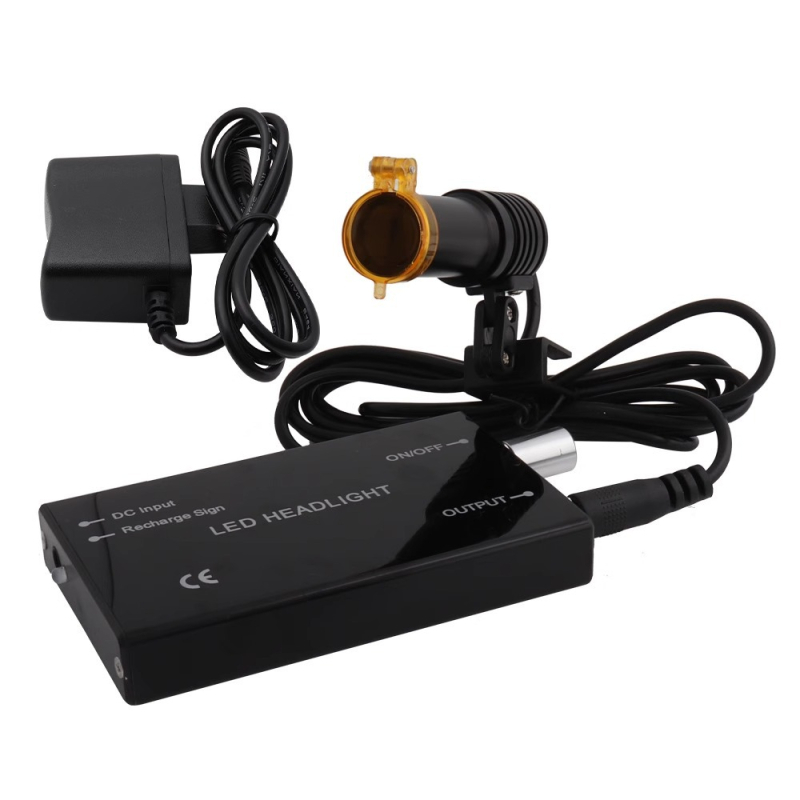 Dantų operacijų galvos žibintas su didinimu, laidinis LED, 3W/5W pasirinkimai