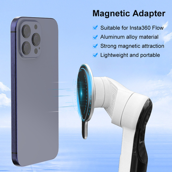 Adaptor magnetic PU710 pentru Insta360 Flow/Flow Pro gimbal de mână | aliaj de aluminiu | încărcare maximă 2–5 kg