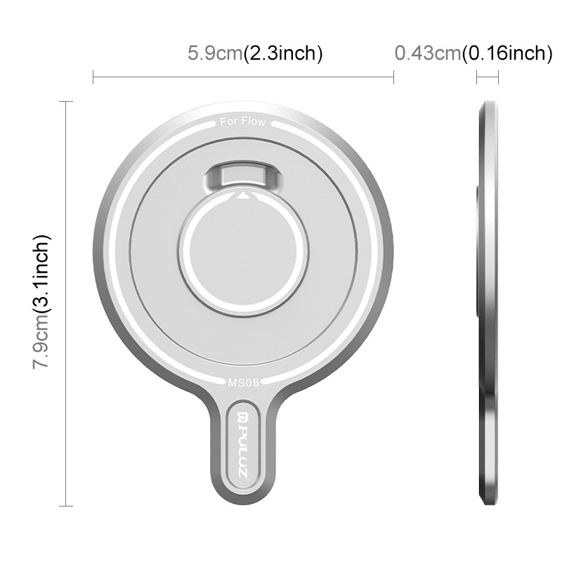 Adaptor magnetic PU710 pentru Insta360 Flow/Flow Pro gimbal de mână | aliaj de aluminiu | încărcare maximă 2–5 kg