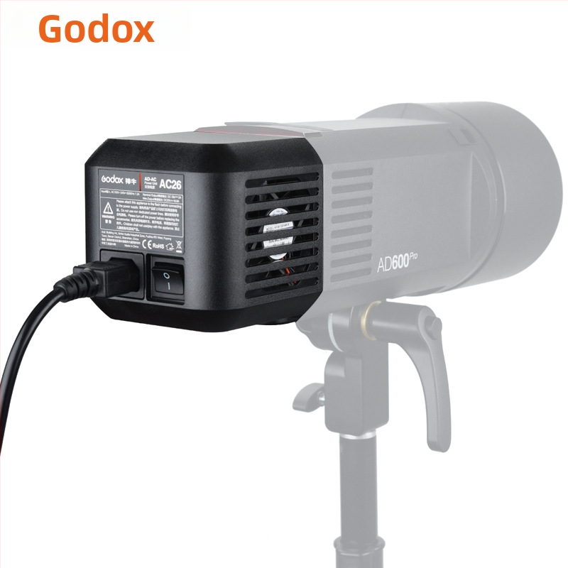AC26 AC adaptér pre Shenniu AD600Pro vonkajšie svetlo, hliníková zliatina, 110V/220V univerzálne