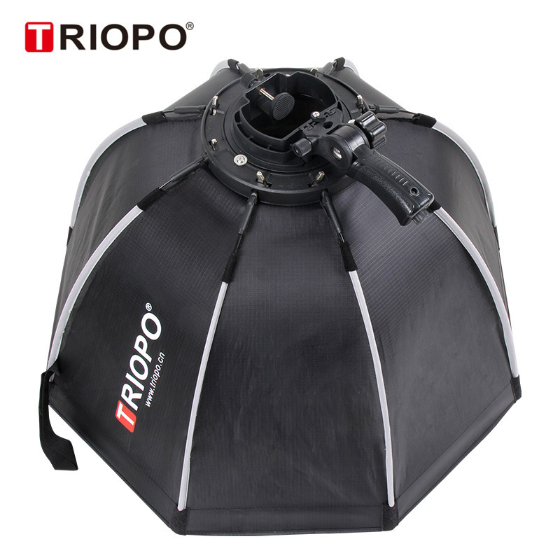 Softbox pentru blițul camerei, construcție din aliaj de aluminiu, sarcină maximă 2–5 kg, greutate 0,64 kg
