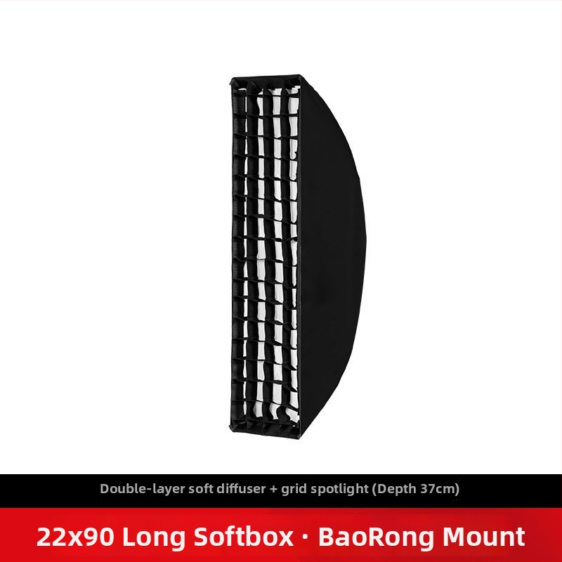 Minrui Soft Light Box, hliníková zliatina, obdĺžnikový mäkkýbox s Baorong držiakom, na filmové/televízne osvetlenie a fotografovanie