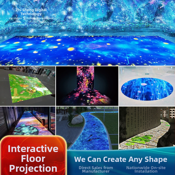 Podový interaktívny 3D holografický projektor – model zs-3777, 1080P, 3600 jas, 350W