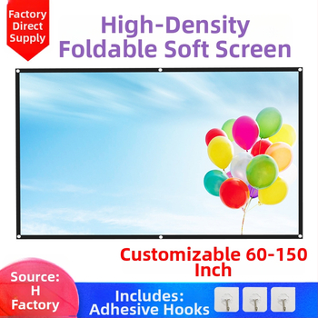 Ecran de proiecție pliabil din țesătură moale pentru uz casnic și cinema în aer liber