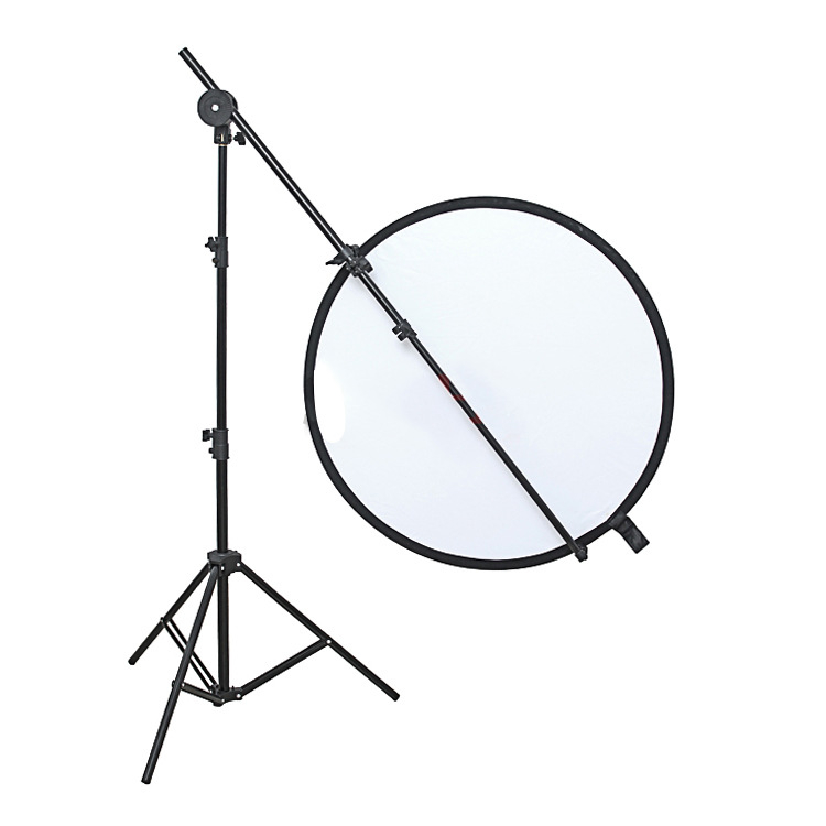 Suport de reflector pentru fotografie cu braț fix și clips pentru reflector, aliaj de aluminiu