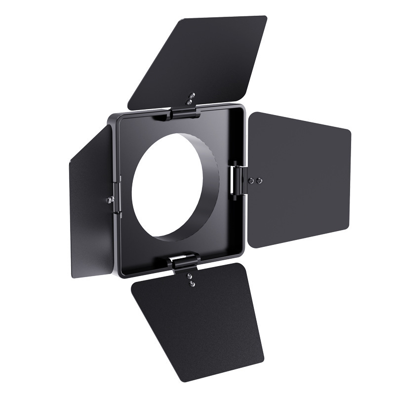 Paravan cu patru foi pentru lumină COB Baorong mini – ABS, 110 g, Pachet: 1 bucată