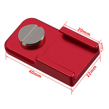 Placă montură fierbinte pentru cușcă de cameră și accesorii — aliaj de aluminiu, sarcină maximă 2 kg, greutate 0,013 kg, pentru DSLR