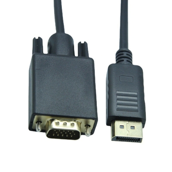 Cablu DP către VGA patch, interfață DP, conductor din cupru, injecție turnată, pentru TV, monitor și proiector