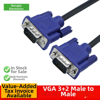 VGA kábel pre počítač, monitor, TV a projektor, dĺžka 1,5 m, VGA rozhranie, vodič copper-clad steel, vstrekové formovanie