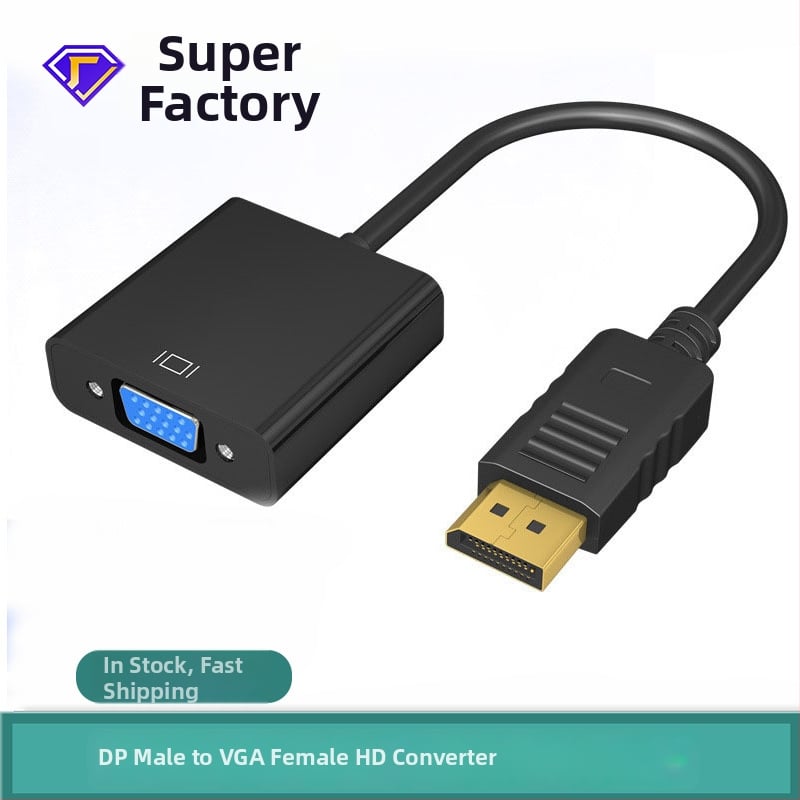 DP to VGA adapter kabel, DP muški na VGA ženski, VGA sučelje, bakar vodič, adapter kabel, za PC/monitor/projektor