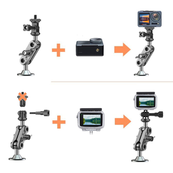 Stalak za kameru za zid s univerzalnim 1/4-inčnim vijčanim sučeljem, aluminijska legura